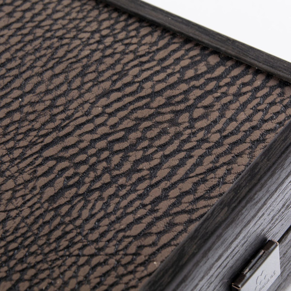 BACKGAMMON FOR GAME MANOPOULOS - LEATHERETTE MOCHA BROWN, 60 X 48 CM, ECO LEATHER