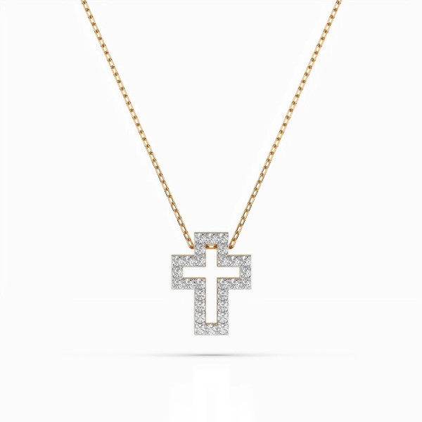 Cara колие с диаманти 0.17 ct – ЗЛАТНО БИЖУ 14К K104-10030Y/14K