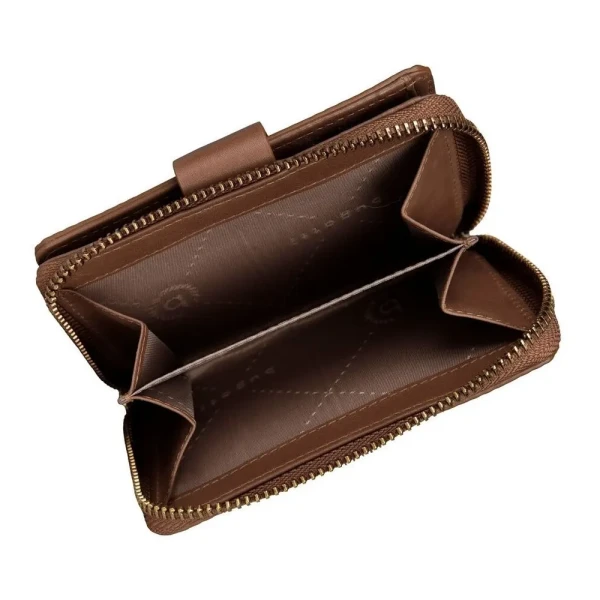 Дамски портфейл Bugatti - Noemi S, RFID защита, кафяв
