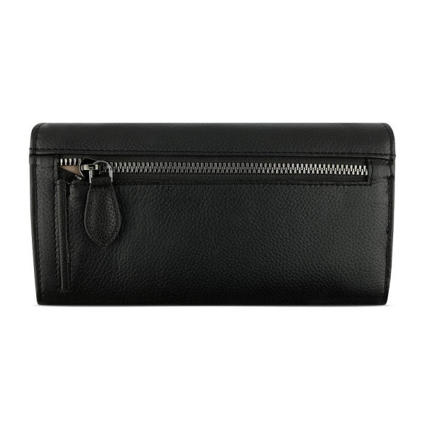 Дамски кожен портфейл Bugatti Bella Ladies Flip Long Wallet, RFID защита, черен