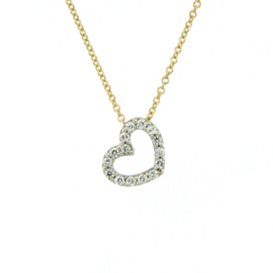 CARA DIAMANTI Златно колие с цирконии P2526