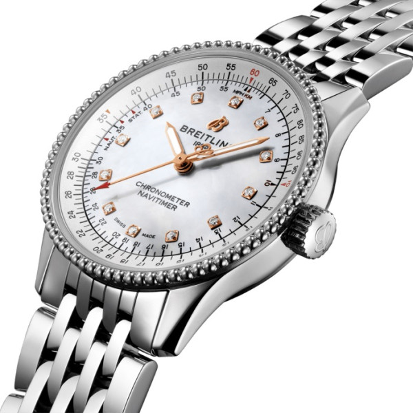 BREITLING NAVITIMER AUTOMATIC 35 LADIES WATCH A17395211A1A1