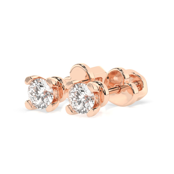 CARA Златни обеци с GIA сертифицирани диаманти K102-10089R