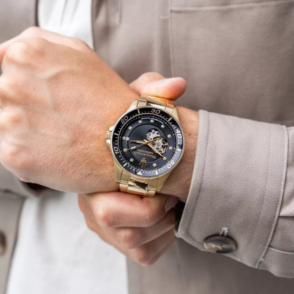 Maserati Sfida Gold Diamonds Automatic