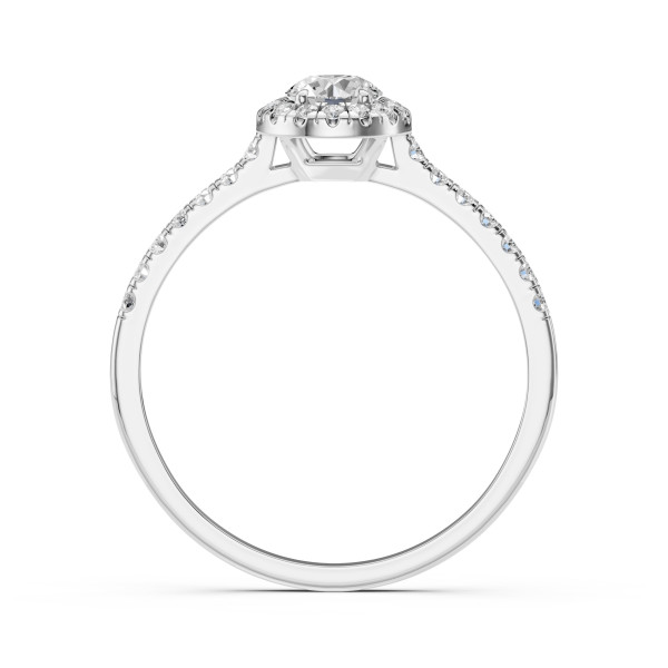 CARA Златен пръстен с диаманти 0.35+0.29 ct GIA сертификат K101-10095W