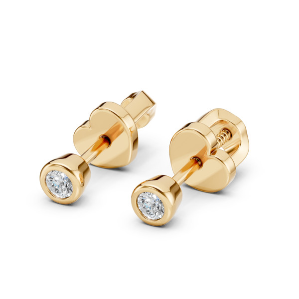 CARA DIAMANTI Златни обеци с диаманти K102-10010Y