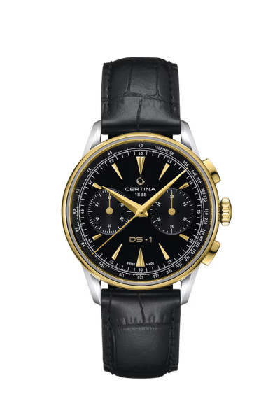certina ds1 chrono auto, certina c029.462.26.051.00, certina valjoux a05 h31, certina автоматичен хронограф, certina черен часовник pvd