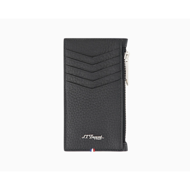 Калъф за документи S.T.Dupont NEO CAPSULE BLACK CARD HOLDER WITH COIN POCKET 180227