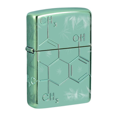 Запалка Zippo - Cannabis THC Desing