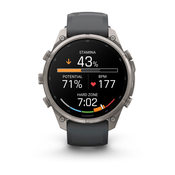 Garmin Fenix 9 Pro inReach Titanium с Graphite/Black силиконова каишка 010-04336-21