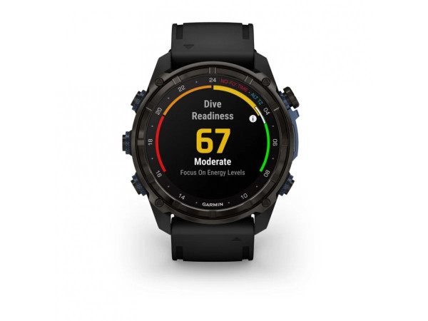 GARMIN DESCENT MK3I 51ММ CARBON GREY DLC ТИТАН С ЧЕРНА СИЛИКОНОВА КАИШКA 010-02752-11