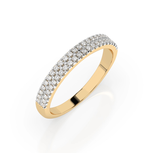 Cara пръстен с диаманти 0.18 ct – ЗЛАТНО БИЖУ 14К K101-10300Y/14K