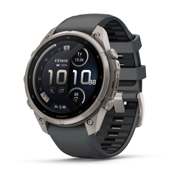 Garmin Fenix 9 Pro inReach Titanium с Graphite/Black силиконова каишка 010-04336-21