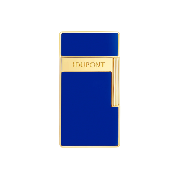 Запалка S.T.Dupont Biggy Blue Lacquer And Gold 25225