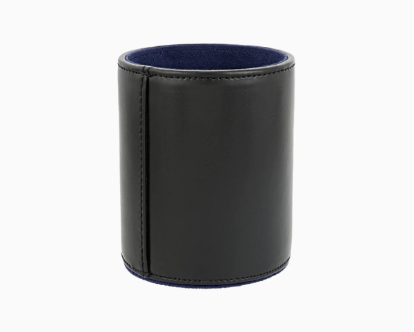 Поставка за пишещи S.T.Dupont LINE D BLACK LEATHER PEN POT 7110