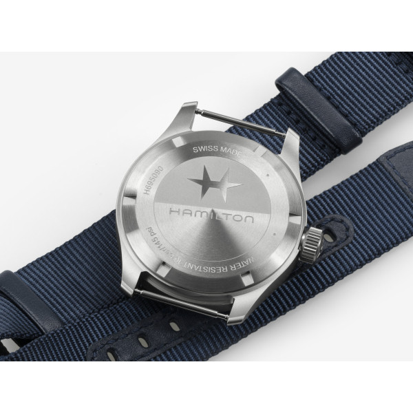 часовник hamilton khaki field син циферблат nato каишка classicwatches.bg