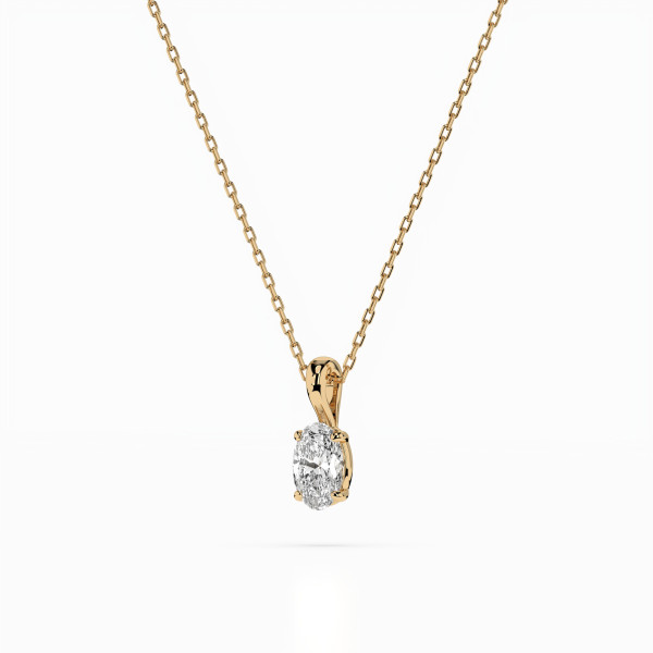 CARA Златно колие с диамант 0,30 ct GIA сертификат K104-10069Y OV