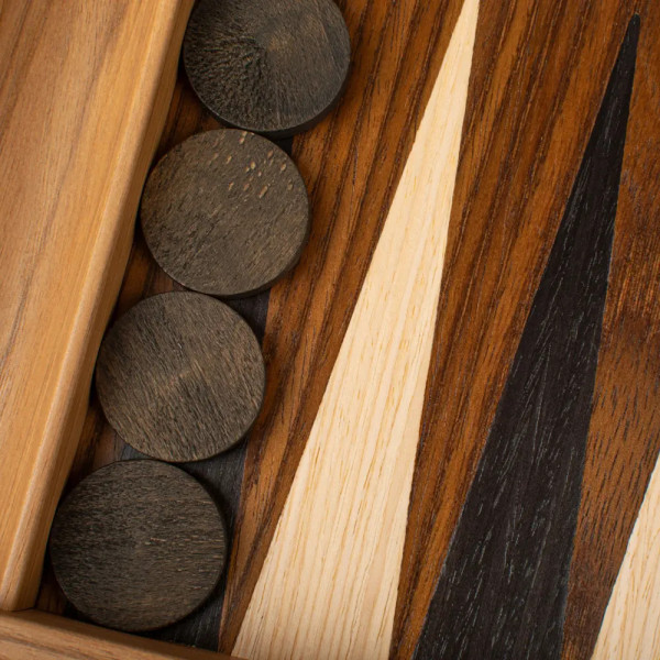 BACKGAMMON FOR GAME MANOPOULOS - AMERICAN WALNUT, 61X48 CM
