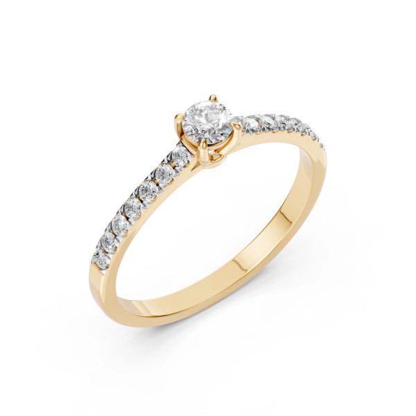 Cara пръстен с диаманти 0.30+0.21 ct GIA сертификат – ЗЛАТНО БИЖУ 14К K101-10094Y(4.2)/14K