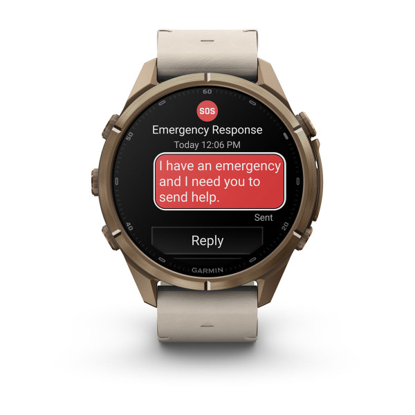 Garmin Fenix 9 Pro inReach Autumn Gold Titanium с Bone кожена каишка 010-04335-41