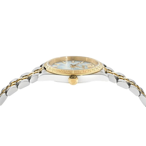 дамски луксозен часовник versace със седефен циферблат и сапфир стъкло classicwatches.bg
