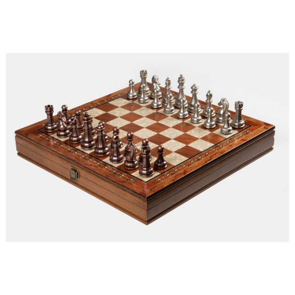 Дървен шах Selge Large роза ръчна изработка