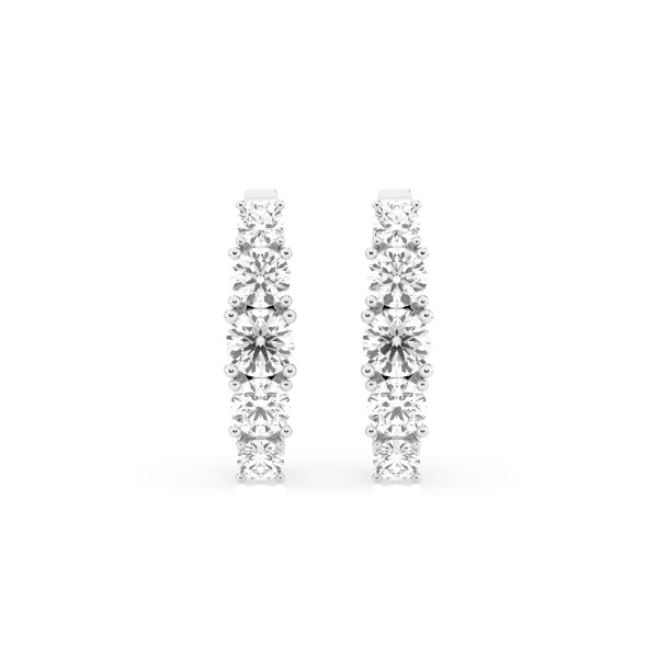 Cara обеци с диаманти 0.30+0.55 ct – ЗЛАТНО БИЖУ 14К K102-10128W/14K