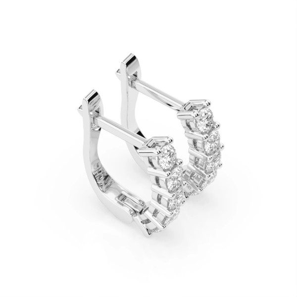 Cara обеци с диаманти 0.60 ct – ЗЛАТНО БИЖУ 14К K102-10098W(2.5)/14K