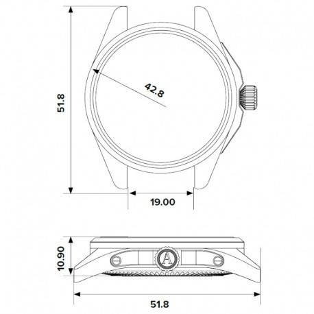 aviator swiss made часовник 100 метра водоустойчивост classicwatches.bg