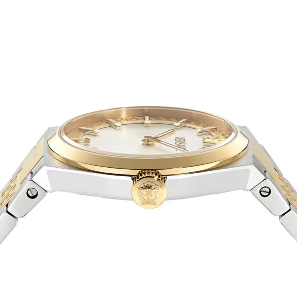 швейцарски часовник versace дамски биколор луксозен модел classicwatches.bg