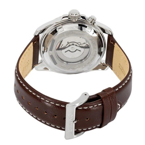 часовник мъжки kinetic seiko ska791p1 с кафява кожена каишка ClassicWatches.bg

