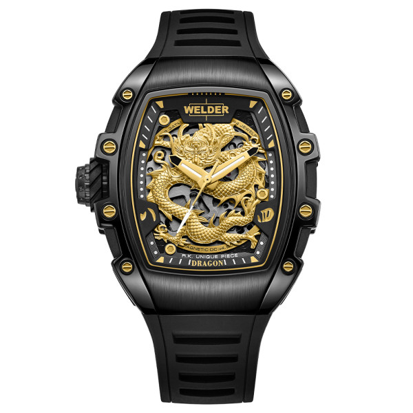 часовник welder dragon limited 500 wrt1017 черен корпус силиконова каишка classicwatches.bg