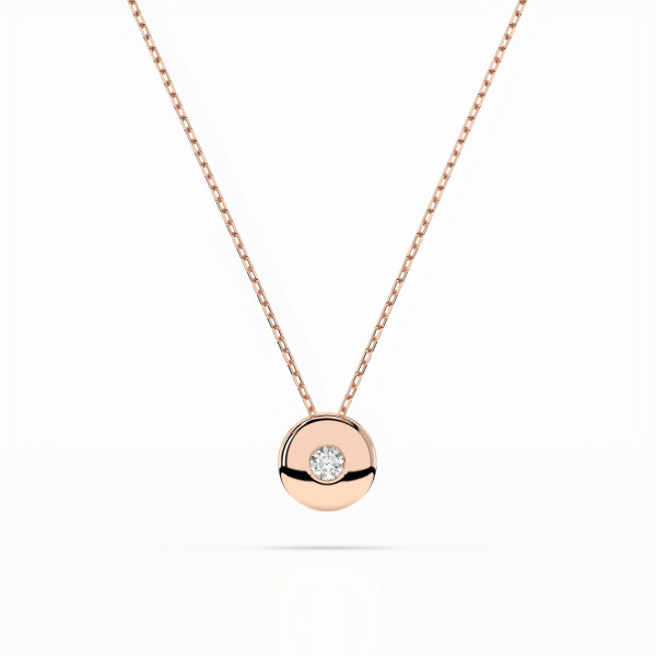 Cara колие с диамант 0.04 ct – ЗЛАТНО БИЖУ 14К K104-10015R(2.2)/14K
