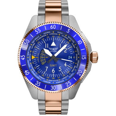 AVIATOR AIRACOBRA GMT 42.8MM V.1.37.3.308.5