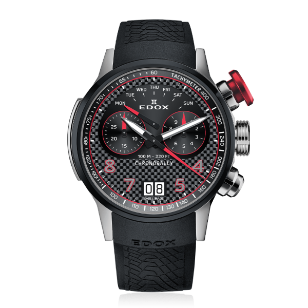 ЧАСОВНИК EDOX CHRONORALLY CHRONOGRAPH 45 ММ 38003 TINRO CARO