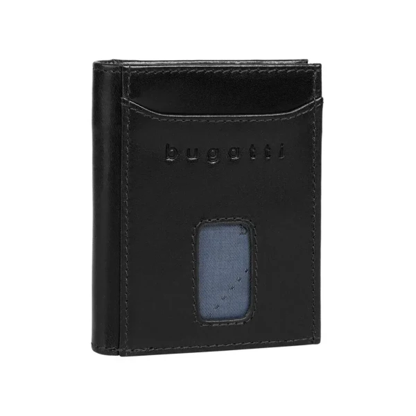 Калъф за карти и документи Bugatti - Secure Slim, черен