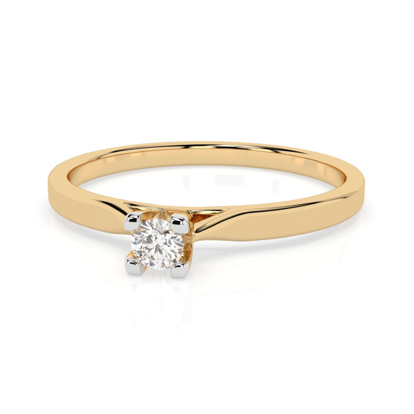 Cara пръстен с диамант 0.06 ct – ЗЛАТНО БИЖУ 14К K101-10034Y(2.5)/14K