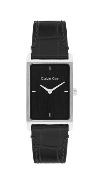 часовник calvin klein 25200528 дамски черна кожена каишка classicwatches.bg