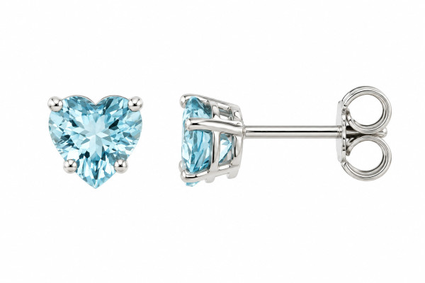 Cara Diamanti gold earrings with aquamarine B0159A