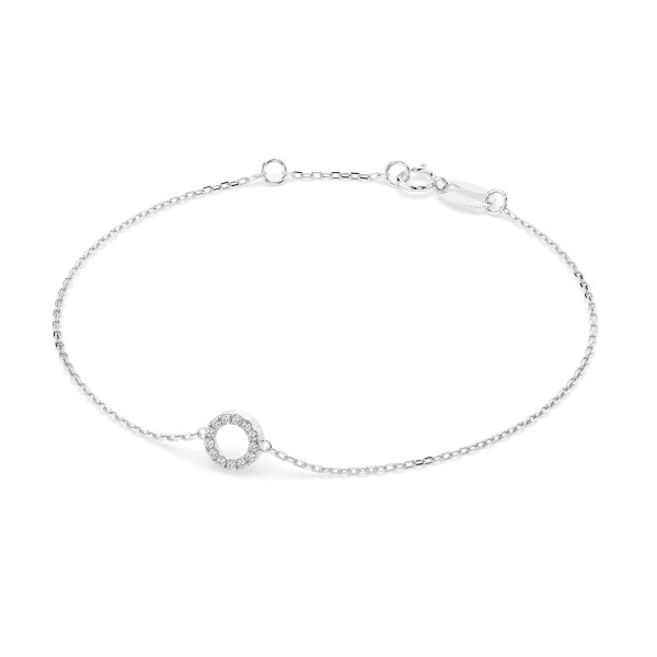 Cara гривна с диаманти 0.07 ct – ЗЛАТНО БИЖУ 14К K105-10015W/14K