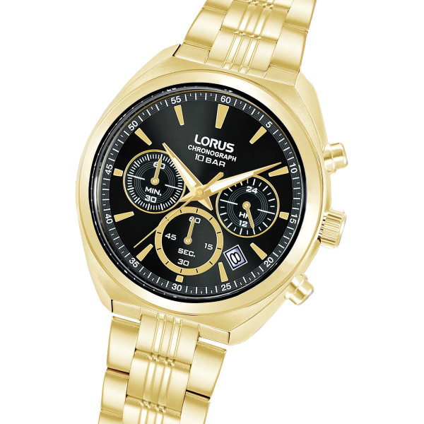 Lorus RT386KX9 елегантен модел с жълто PVD покритие и хронограф – ClassicWatches.bg