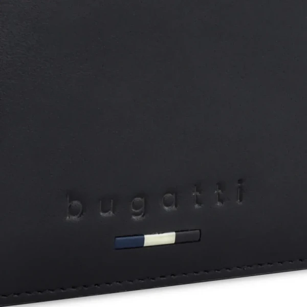 Мъжки портфейл Bugatti - Romeo, с RFID защита, черен