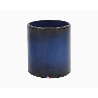 Поставка за пишещи S.T.Dupont ATELIER BLUE LEATHER PEN POT 7108
