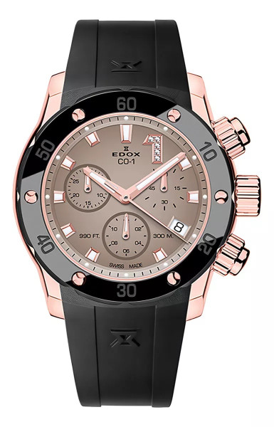 EDOX CO-1 CHRONOLADY 38MM 10255 37RCA BRDR