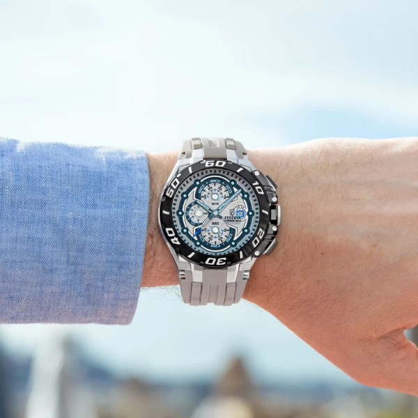 festina chrono bike кварцов часовник бежов хронограф classicwatches.bg