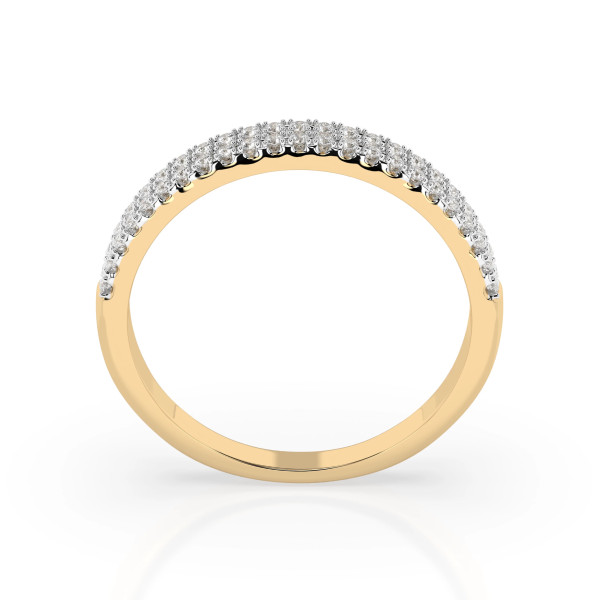 Cara пръстен с диаманти 0.18 ct – ЗЛАТНО БИЖУ 14К K101-10300Y/14K