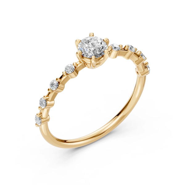 Cara пръстен с диаманти 0.40+0.16 ct GIA сертификат – ЗЛАТНО БИЖУ 14К K101-10144Y(4.7)/14K