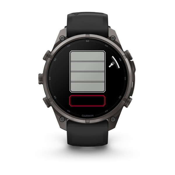 Garmin Fenix 9 Pro Carbon Gray DLC Titanium с Black/Pebble Grey силиконова каишка 010-04336-16