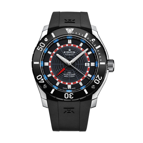 ЧАСОВНИК EDOX CLASS 1 GMT AUTOMATIC 43MM 93005 NBUR