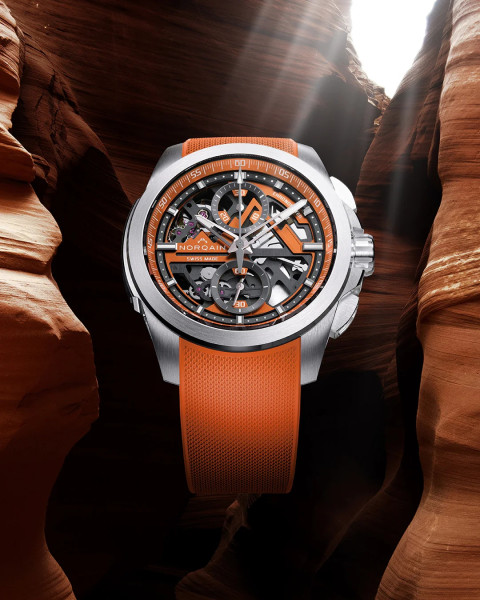 Часовник NORQAIN Independence Skeleton Chrono N3200.40S01.O01 – автоматичен Flyback хронограф с COSC сертификат – classicwatches.bg